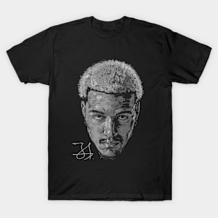 Jeremy Sochan San Antonio Portrait B&W T-Shirt